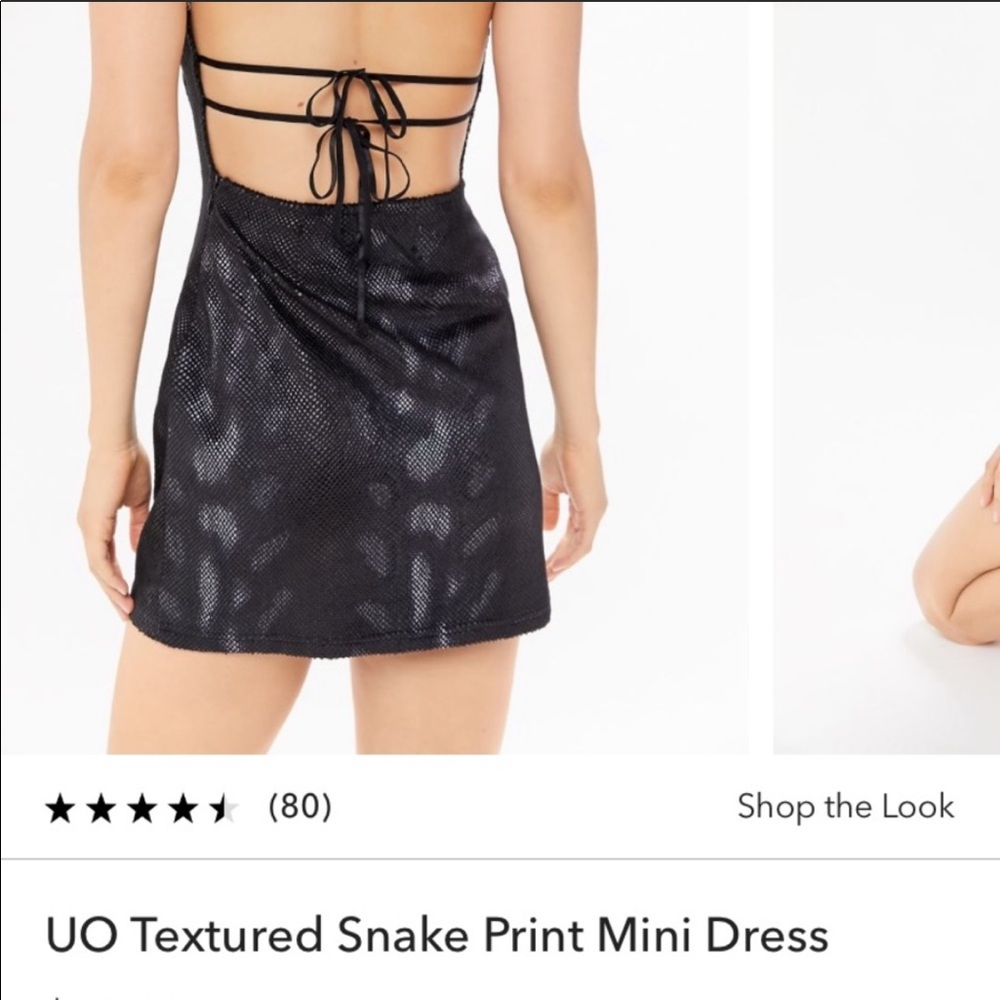 UO mini snake print dress size S
